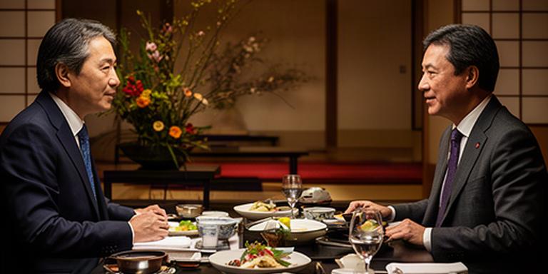 京都の老舗料亭で行われる落ち着いた経営者向けの会食